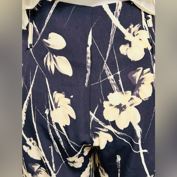 Zara (NWT) SZ S charcoal gray & beige zip front pant w/2 front pockets Waist 27” - Picture 6 of 6